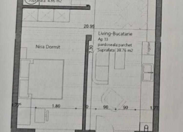 Apartament de vanzare Sanpetru, 2 camere.